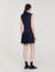 Korte jurk blazer stijl geplooid