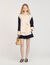 Overhemdblouse tweekleurig