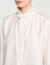 Soepelvallende blouse met plooikraag