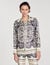Overhemdblouse zijde met print