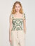 Top gesmokt met bloemenprint