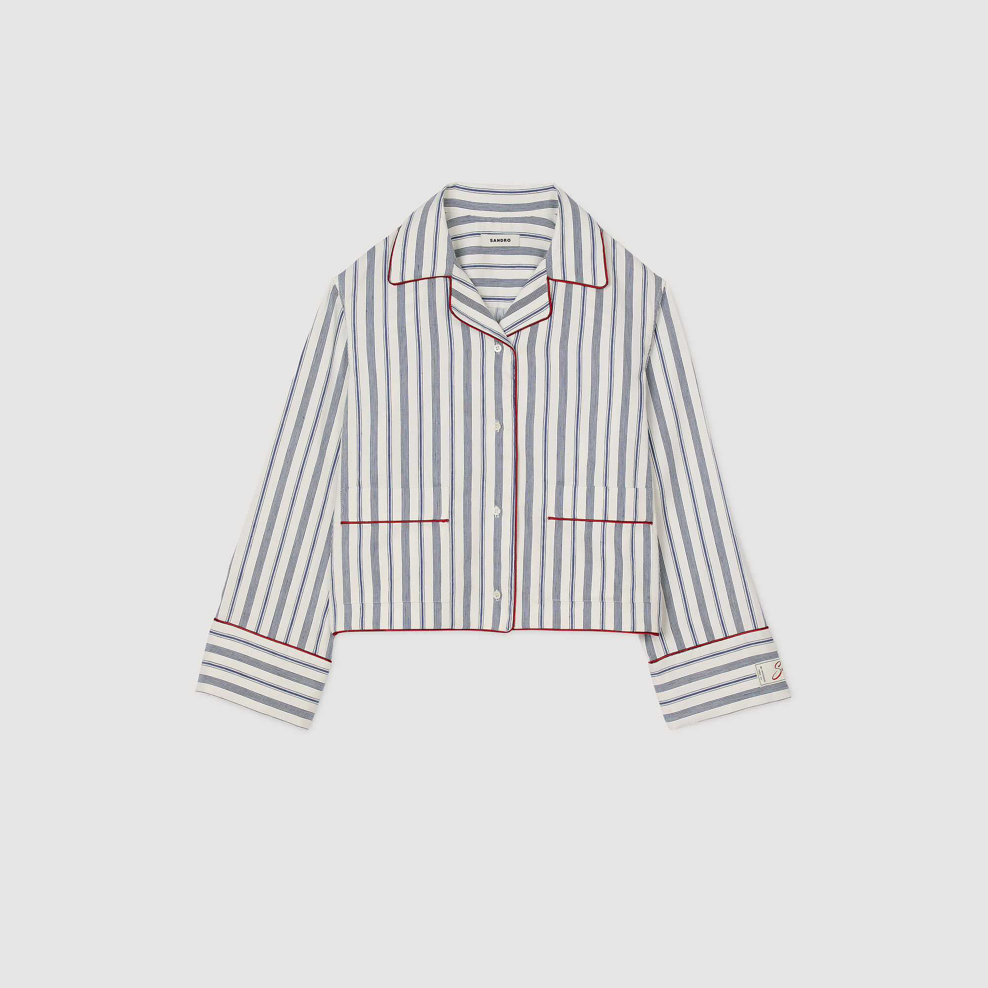 Overhemdblouse gestreept