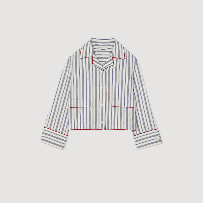 Overhemdblouse gestreept