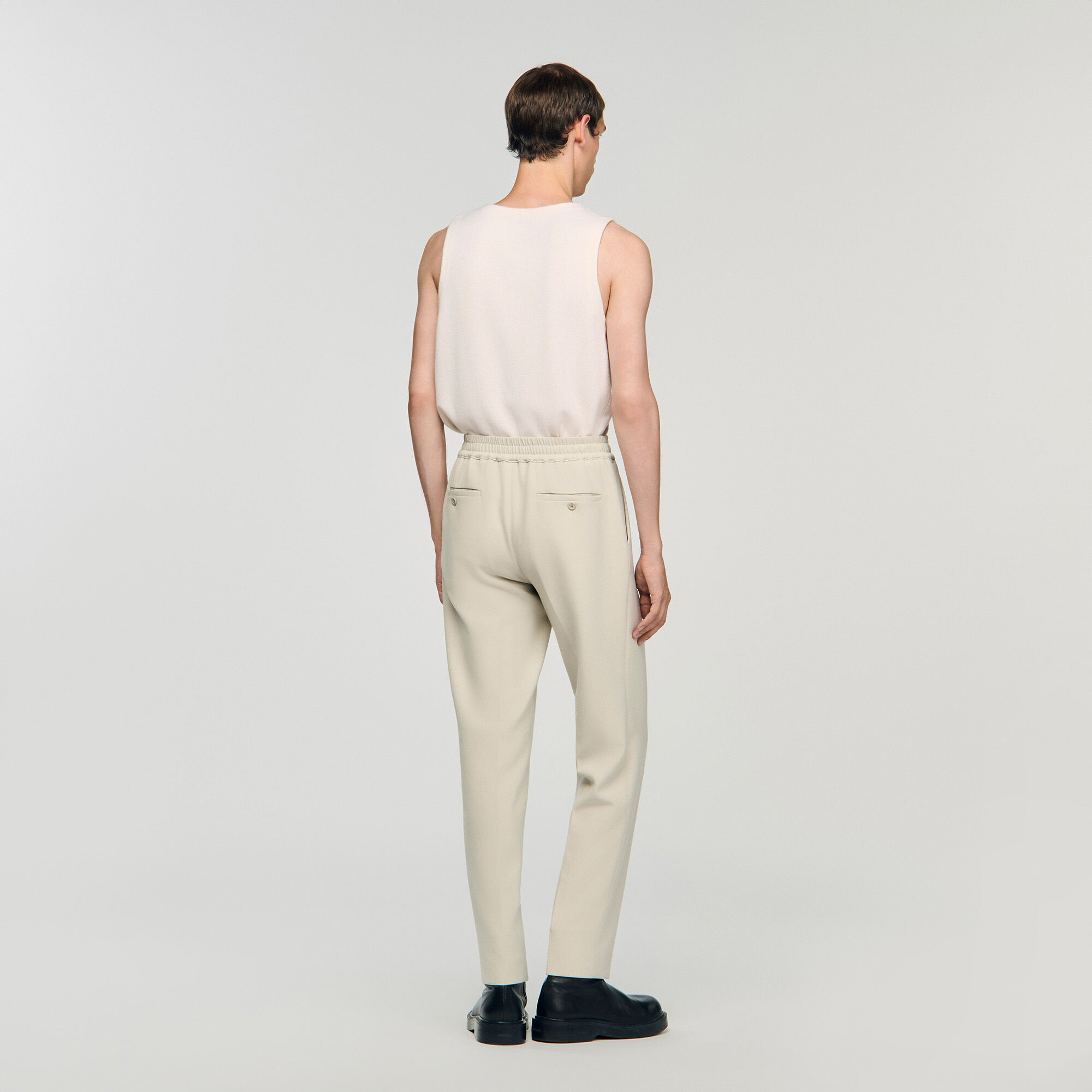Pantalon recht elastische taille