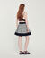 Korte tweekleurige tweed top