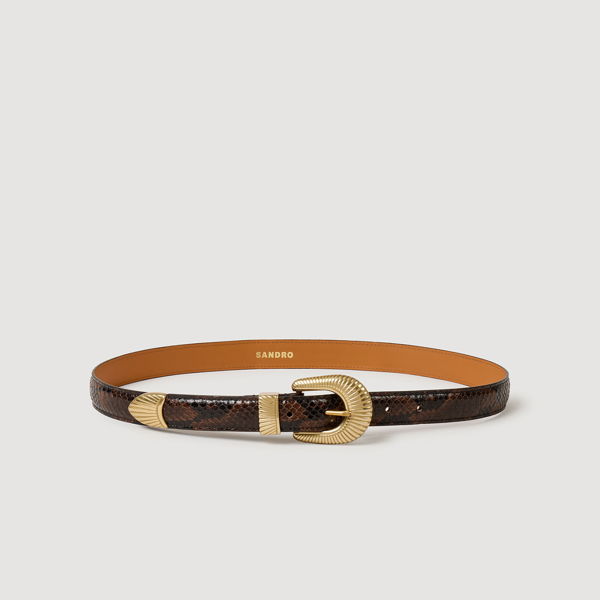 Leren riem python effect