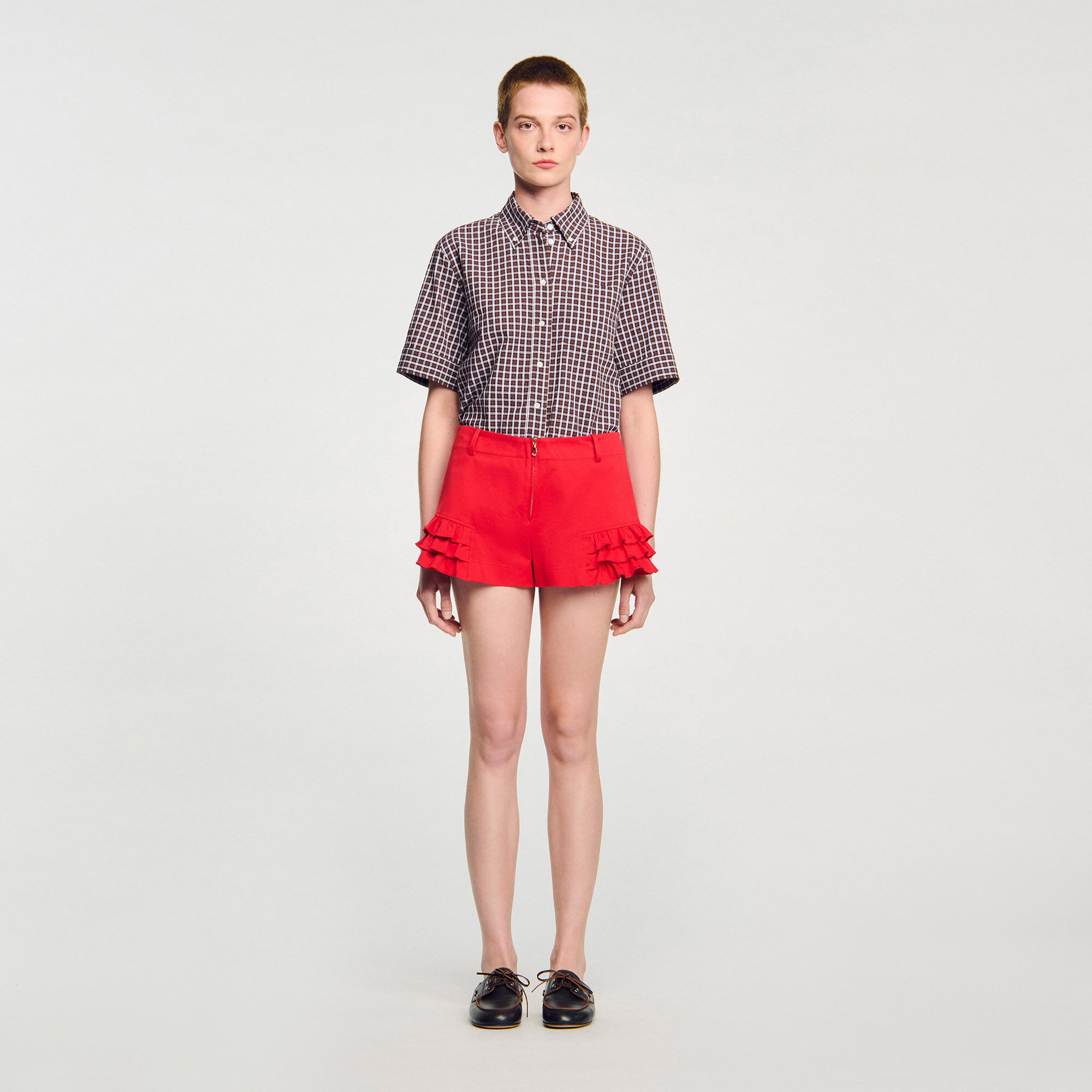 Short met volants