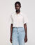 Overhemdblouse kort gestreept