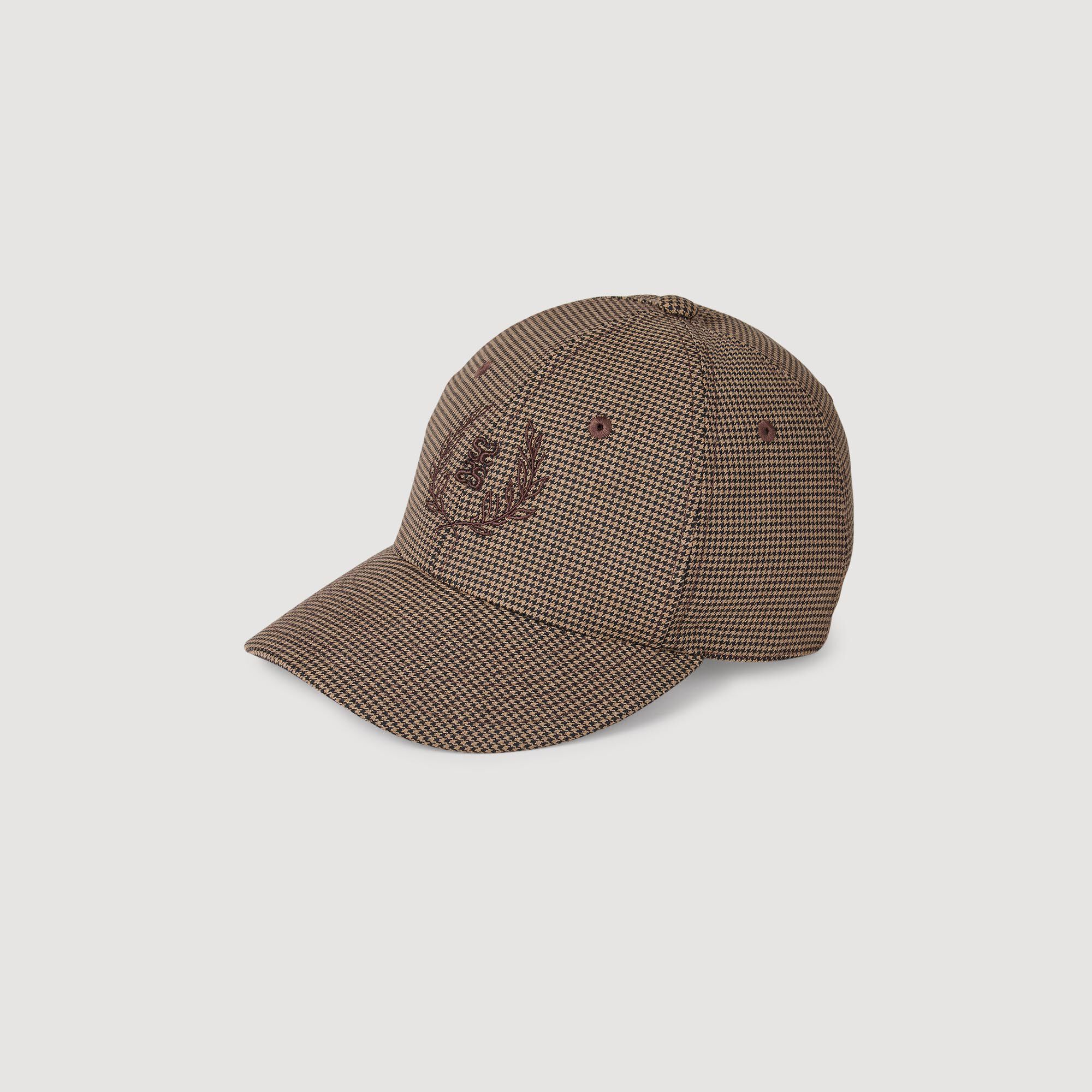 Pet met pied-de-poule print