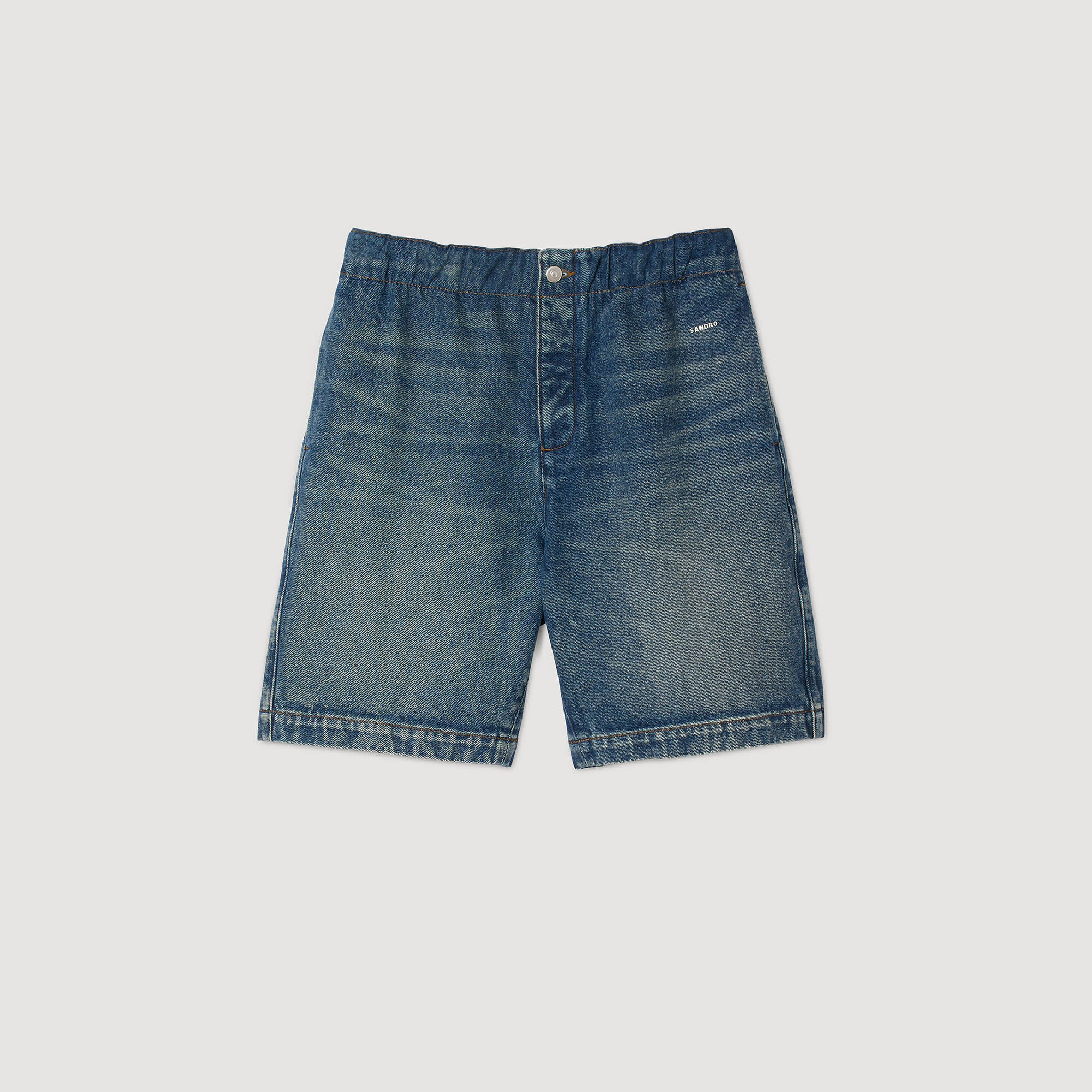 Short van elastisch denim