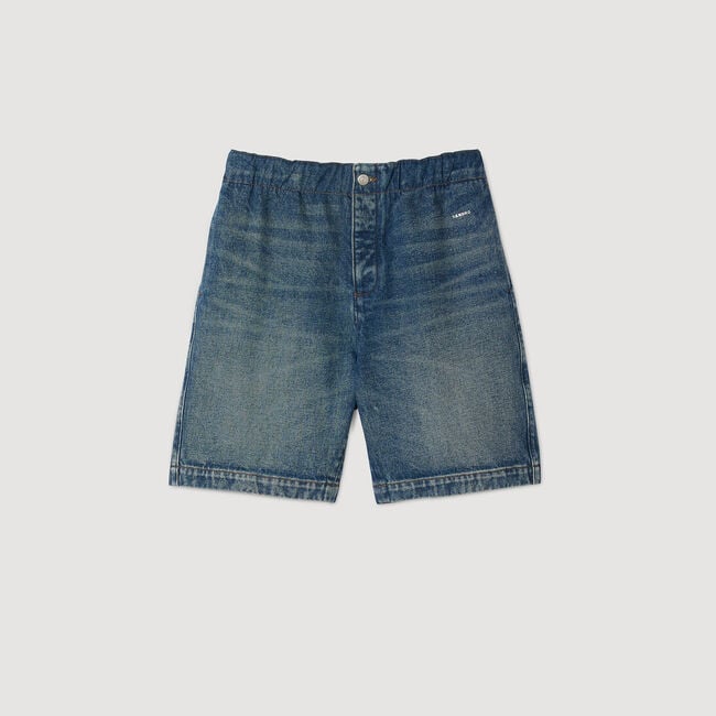 Short van elastisch denim