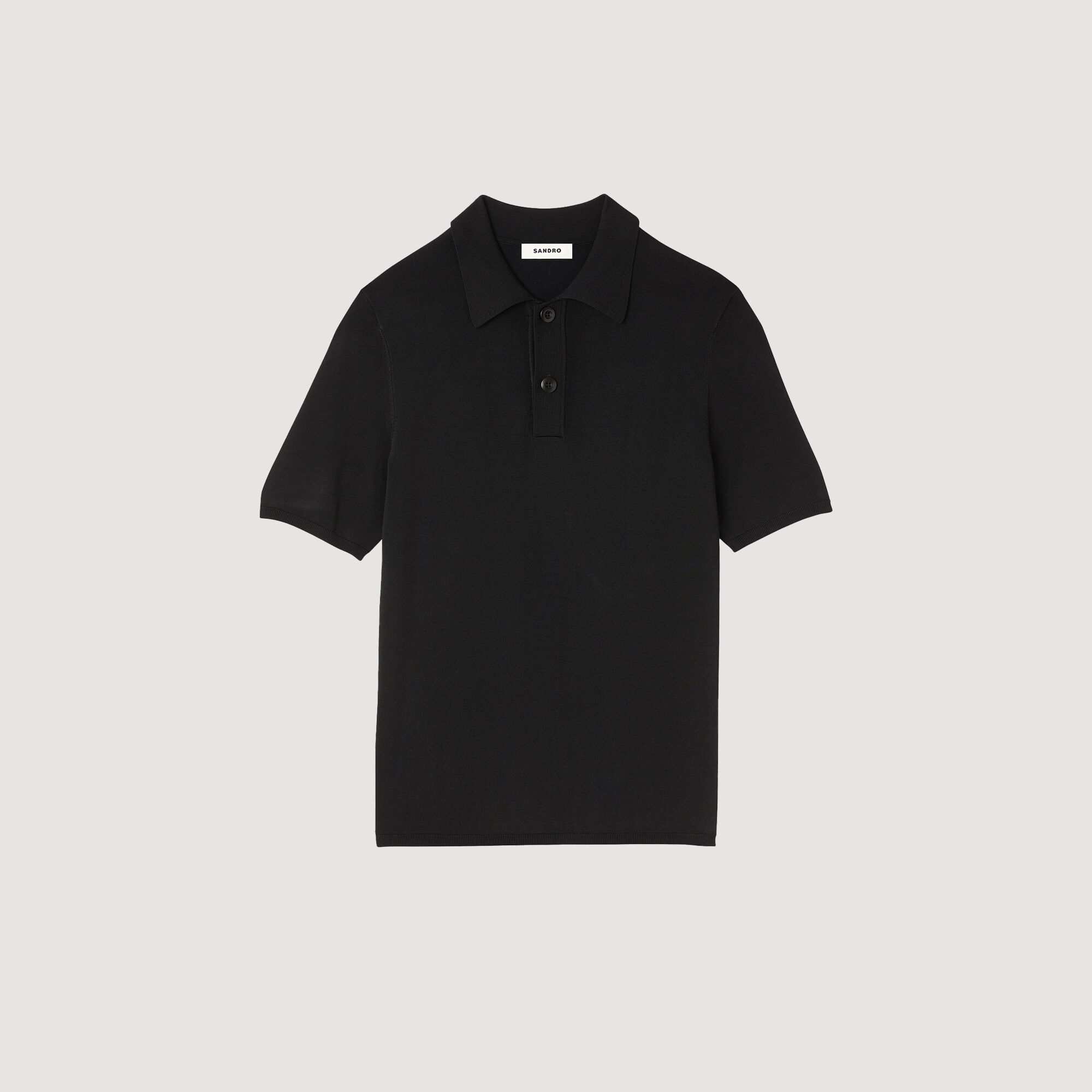 Tricot poloshirt met korte mouwen