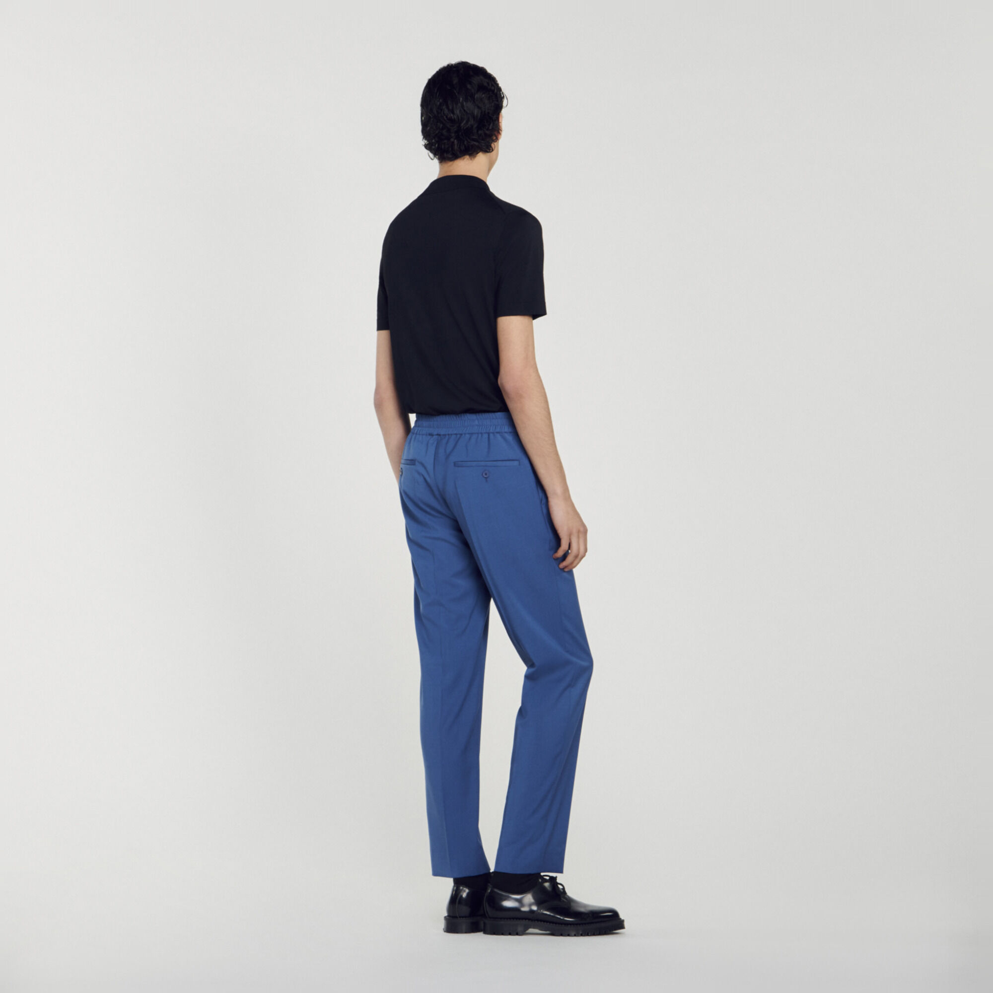Rechte pantalon met elastiek