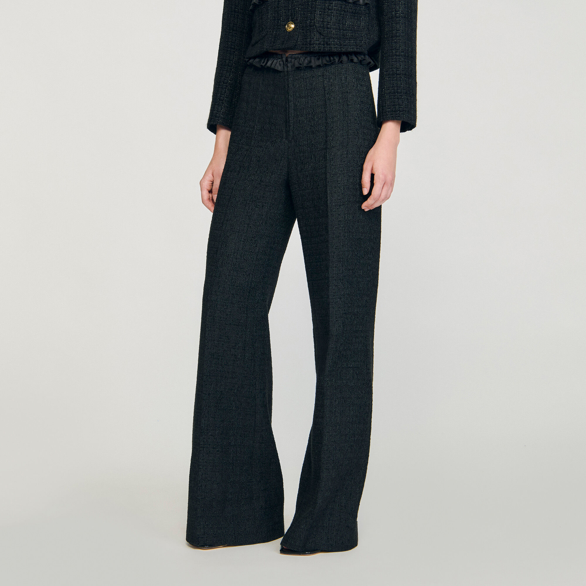 Tweed kostuumbroek