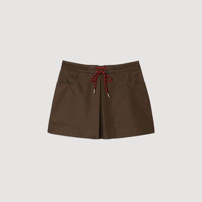 Skort met plooi