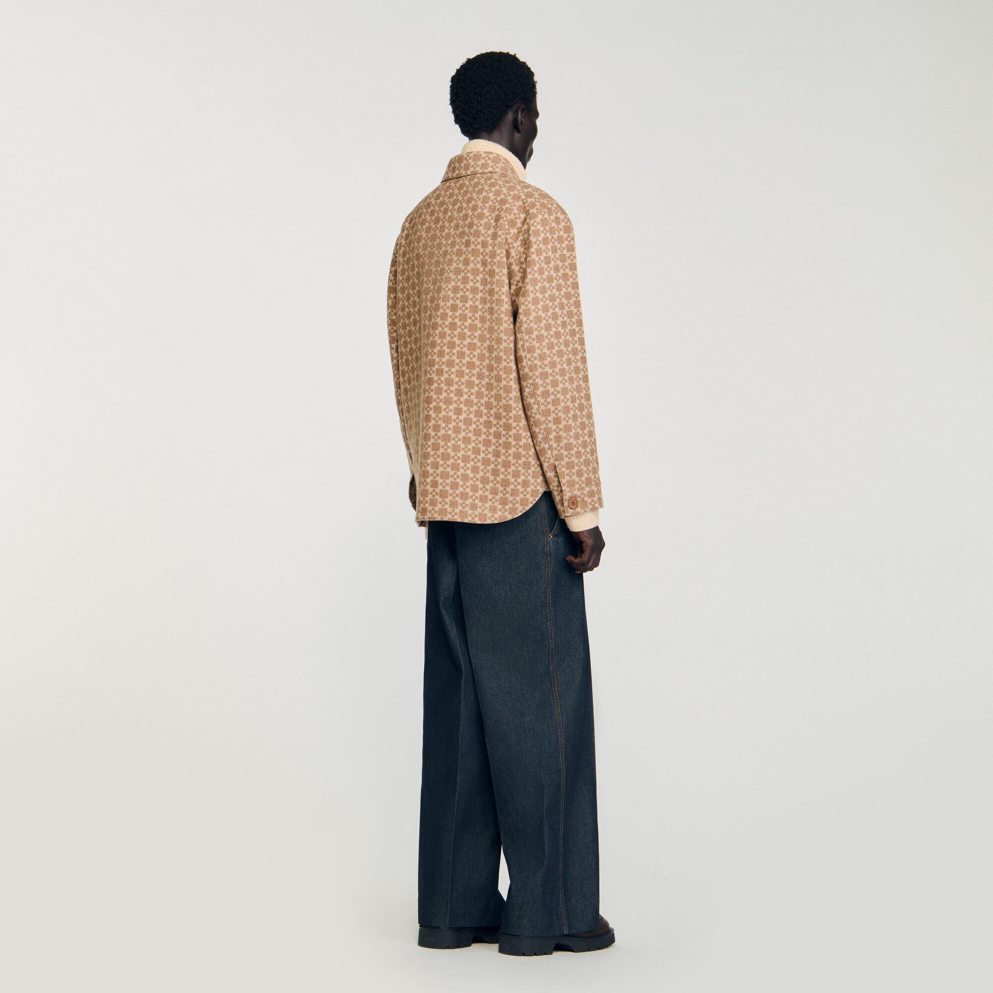 Overshirt jacquard Square Cross