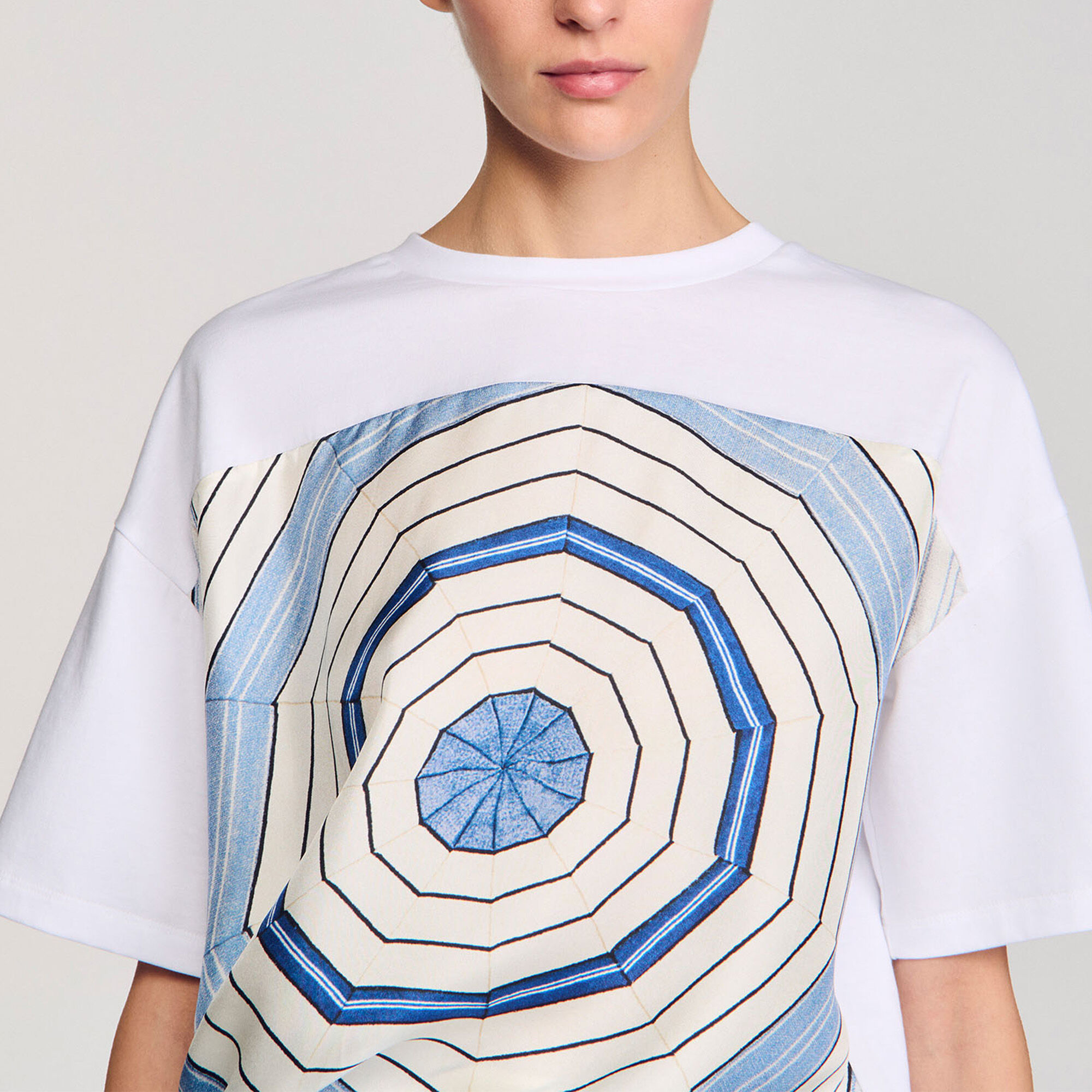 T-shirt met Spirales print