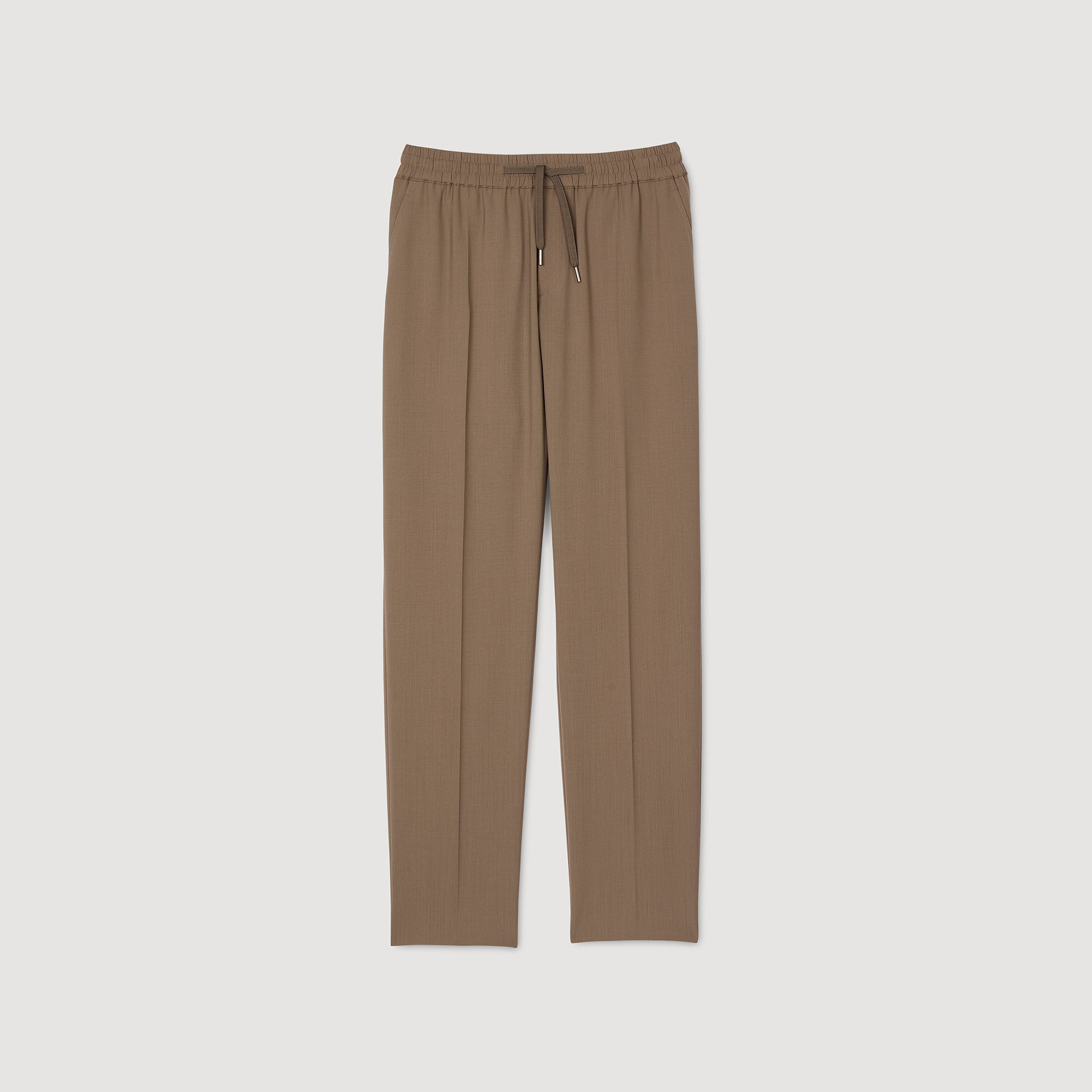 Rechte pantalon met elastiek