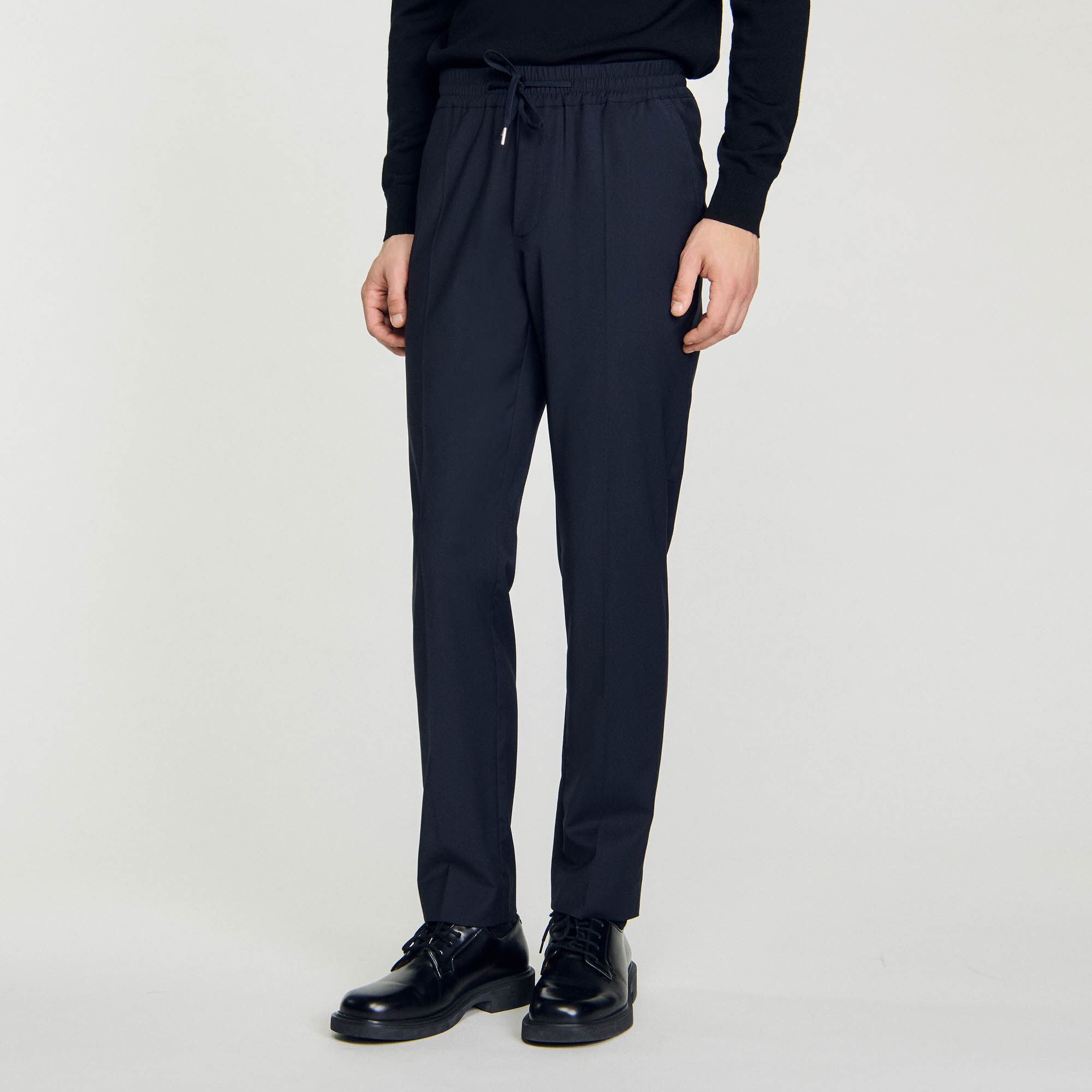 Rechte pantalon met elastiek