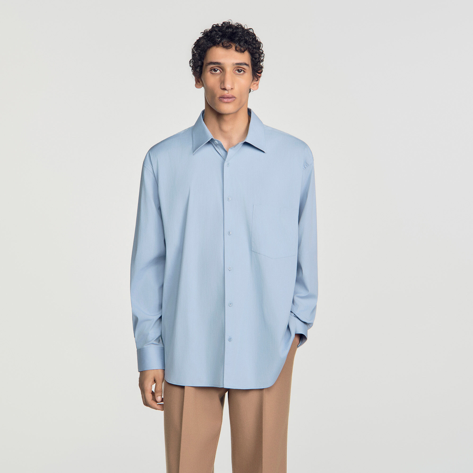 Oversized katoenen overhemd