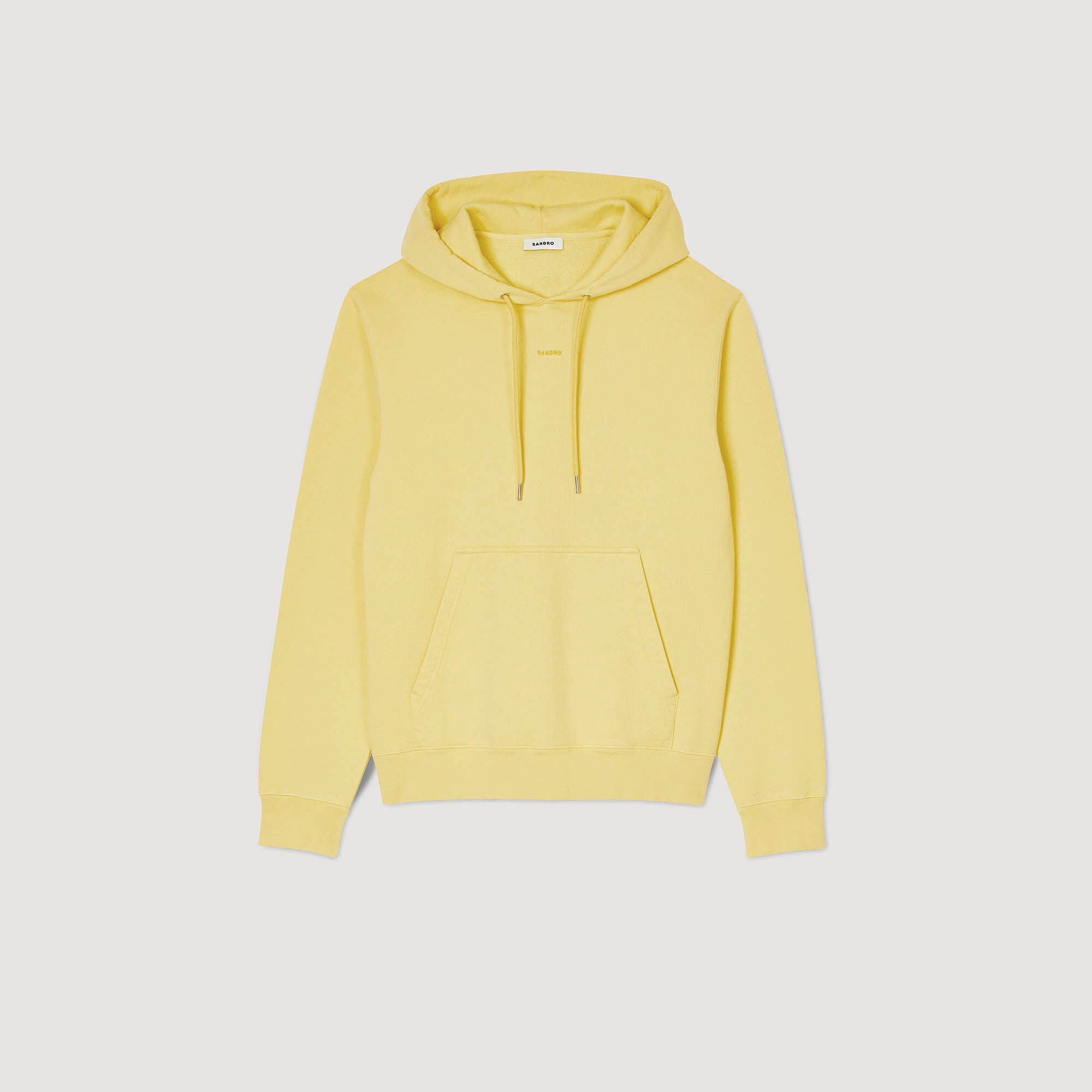 Geborduurde herenhoody van biokatoen