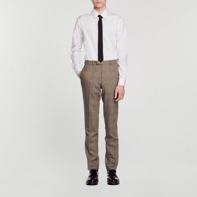 Kostuumbroek van wol