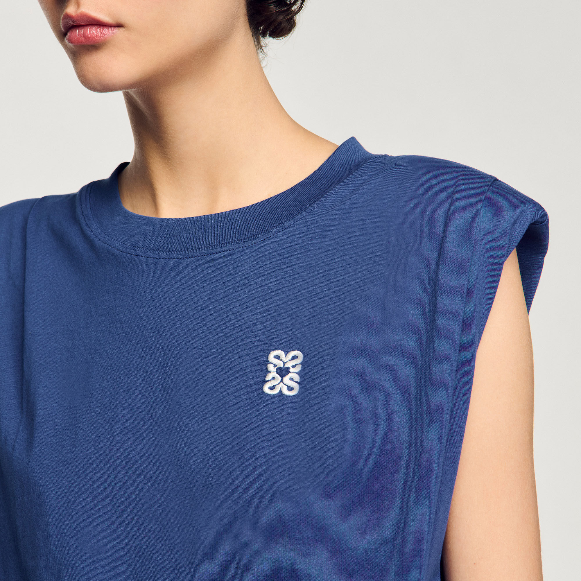T-shirt kort gedrapeerd