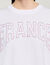 T-shirt kort geborduurd France