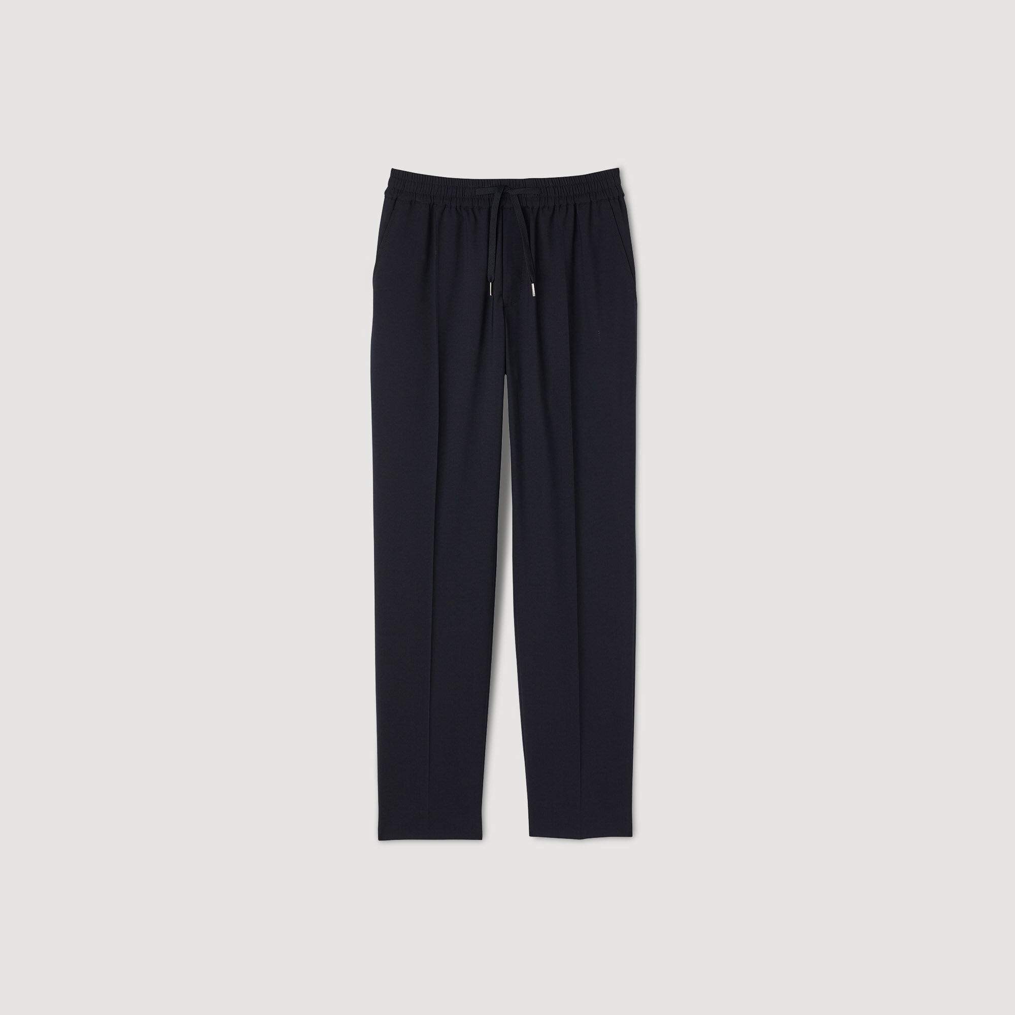 Rechte pantalon met elastiek