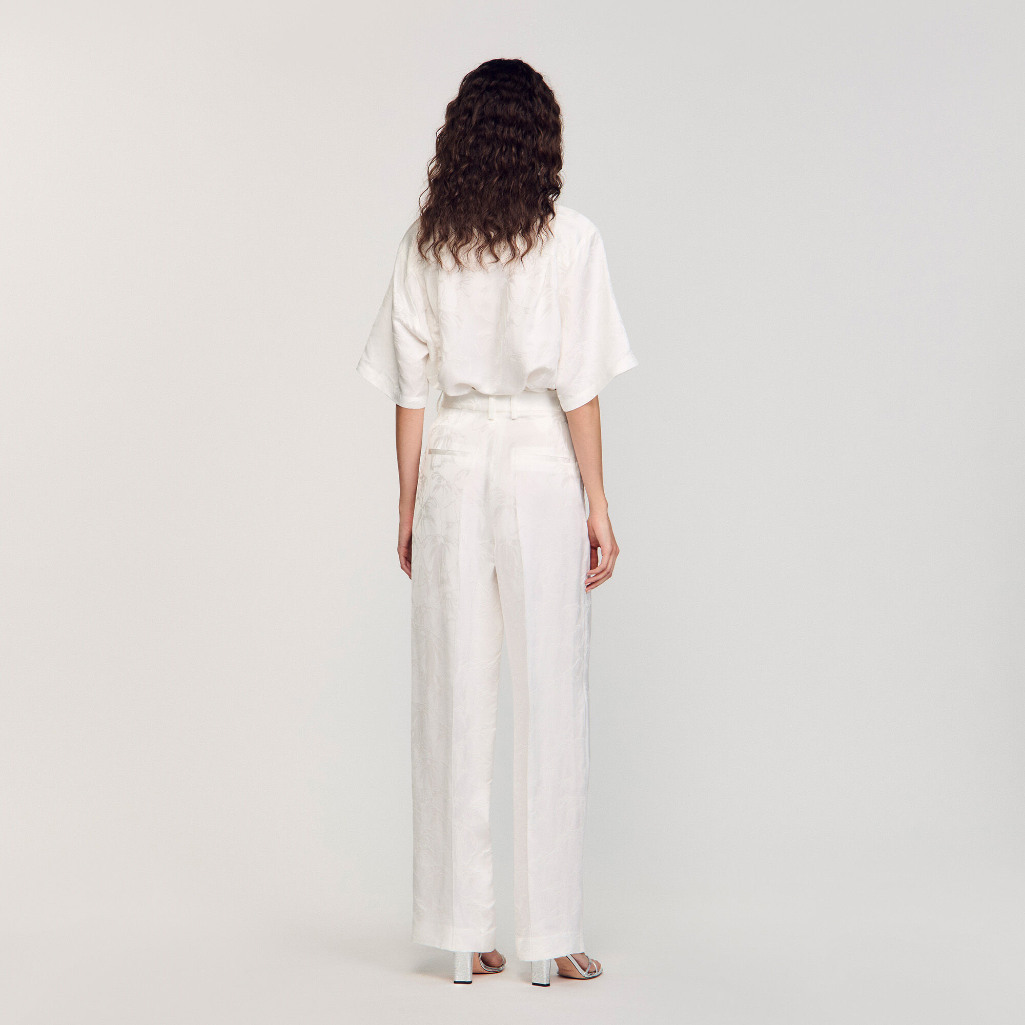 Pantalon jacquard Bloem