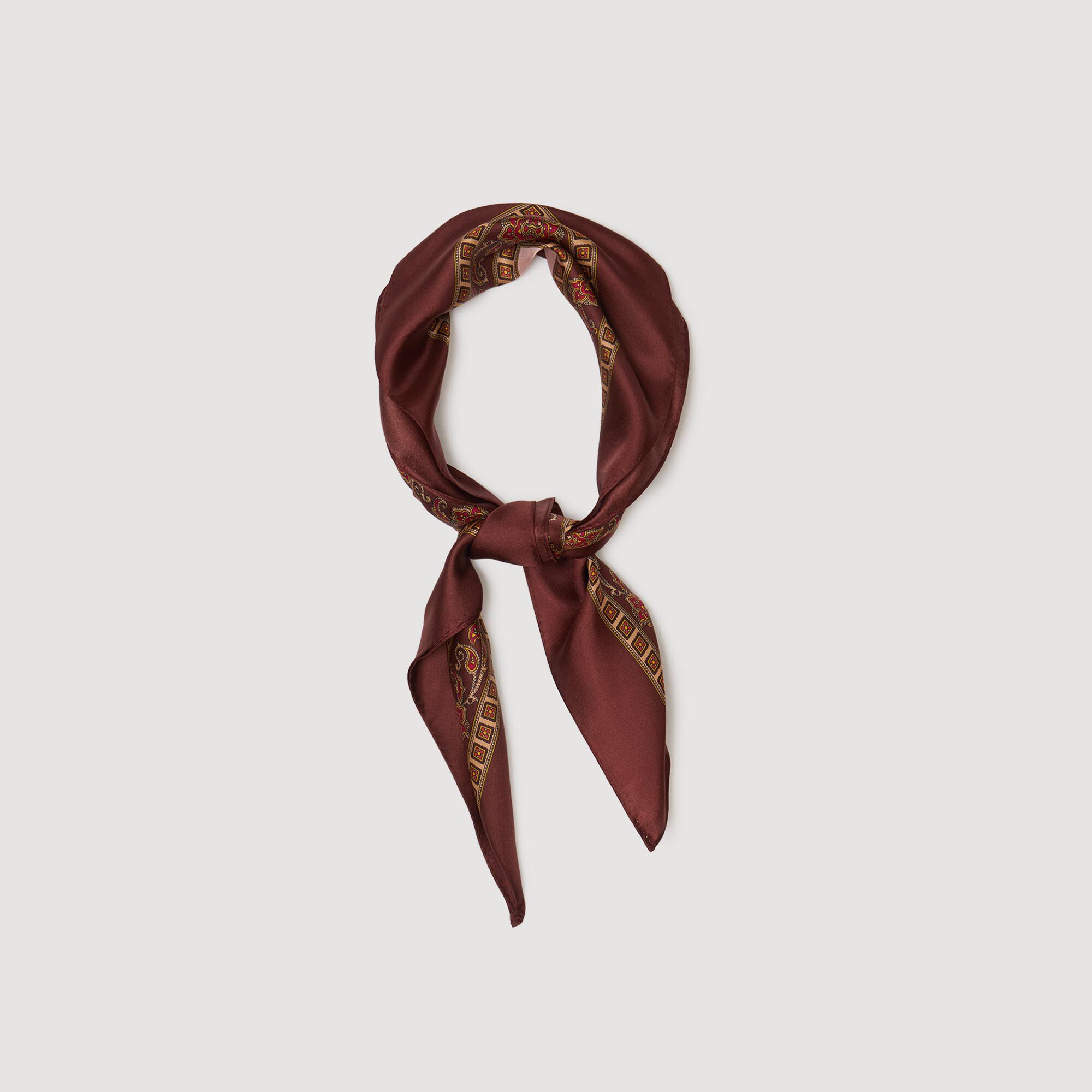 Foulard met geplaatste print