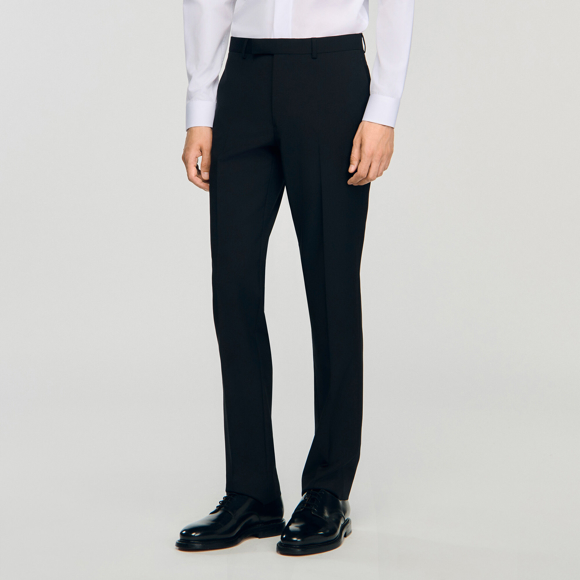 Pantalon satijnen details