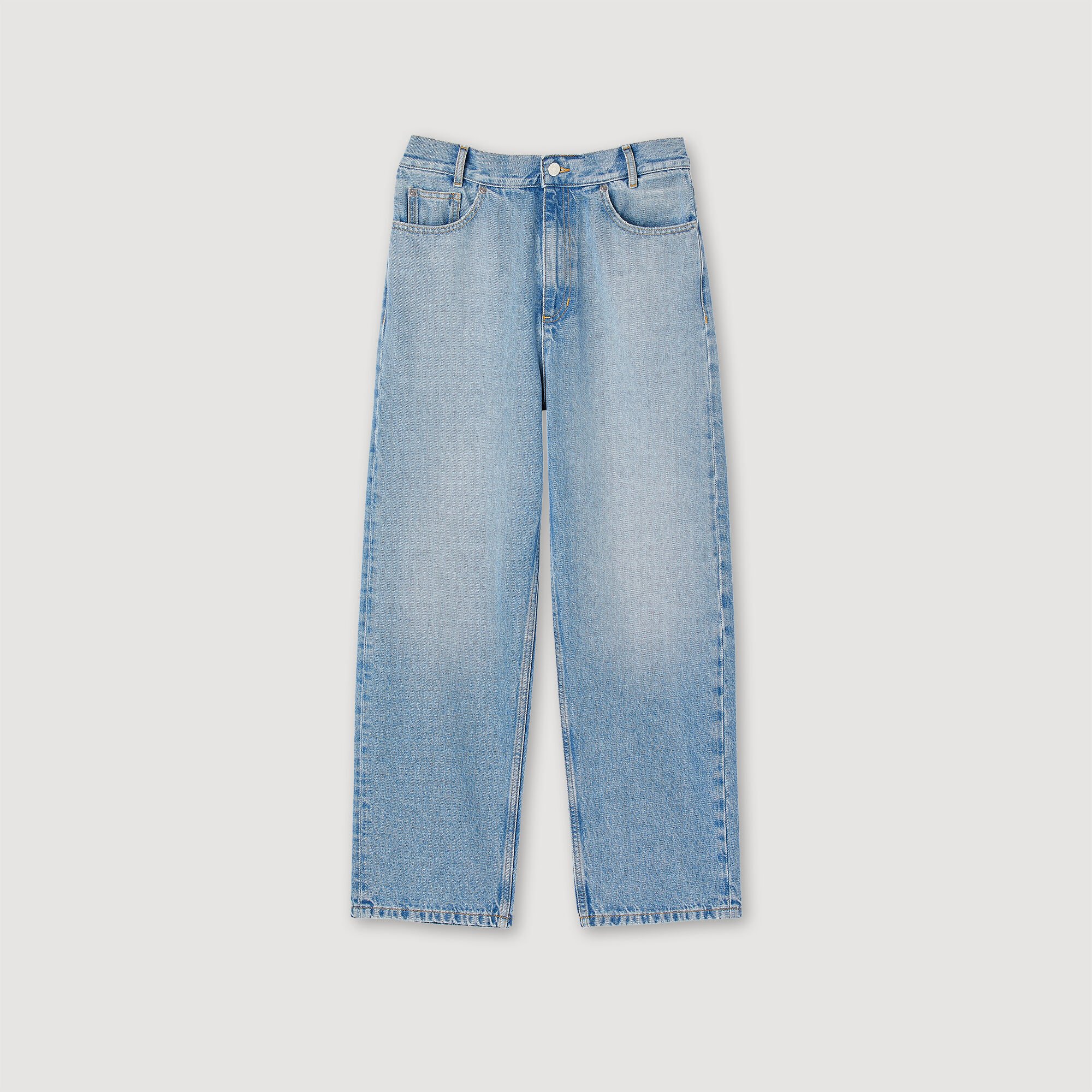 Rechte jeans met lage taille