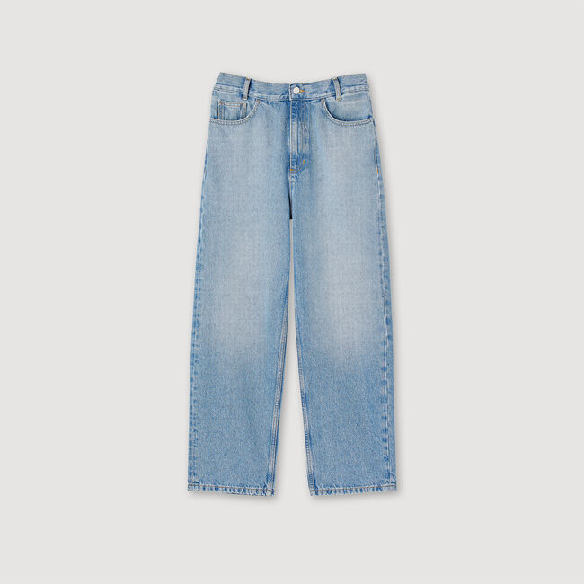 Rechte jeans met lage taille