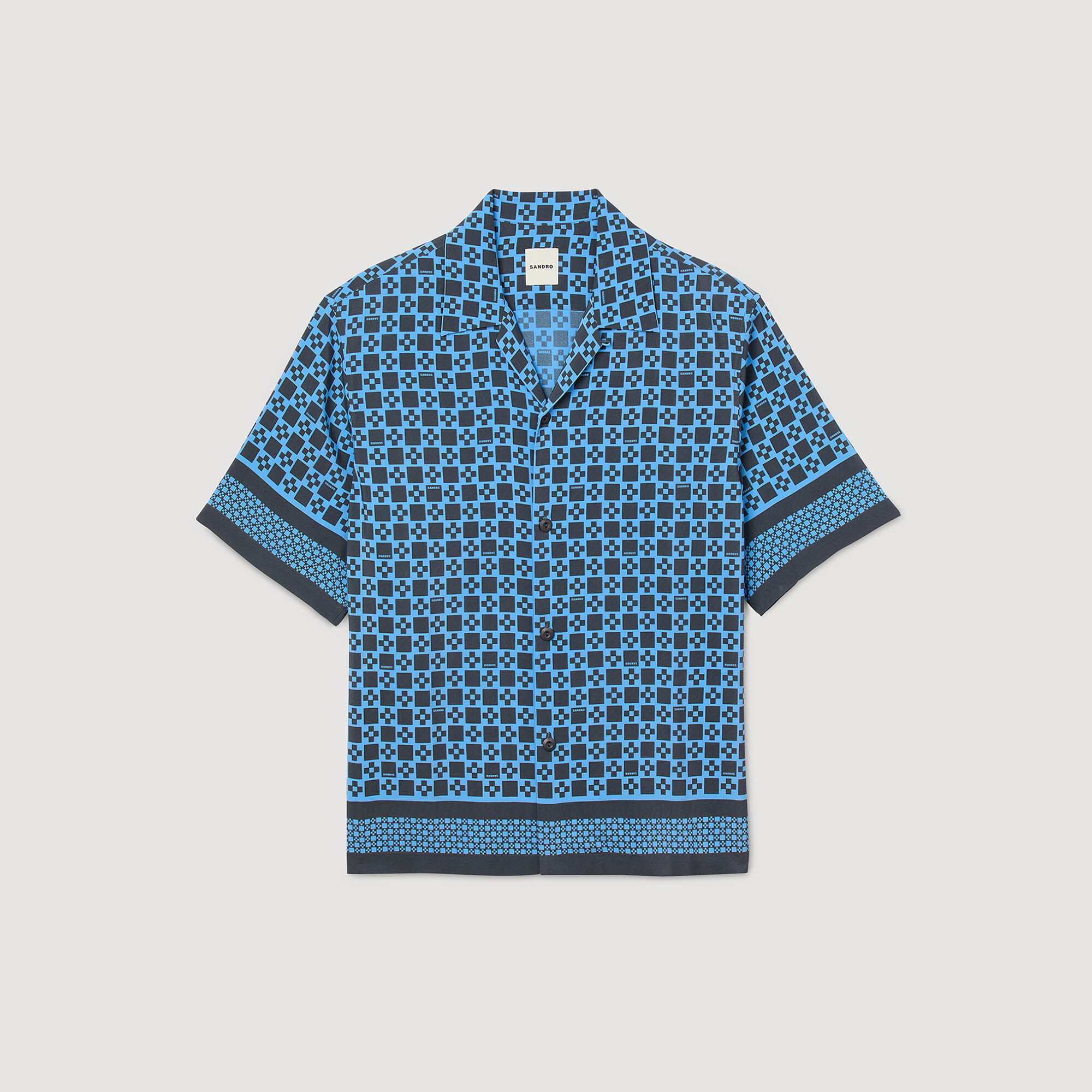 Overhemd soepel Square Cross print