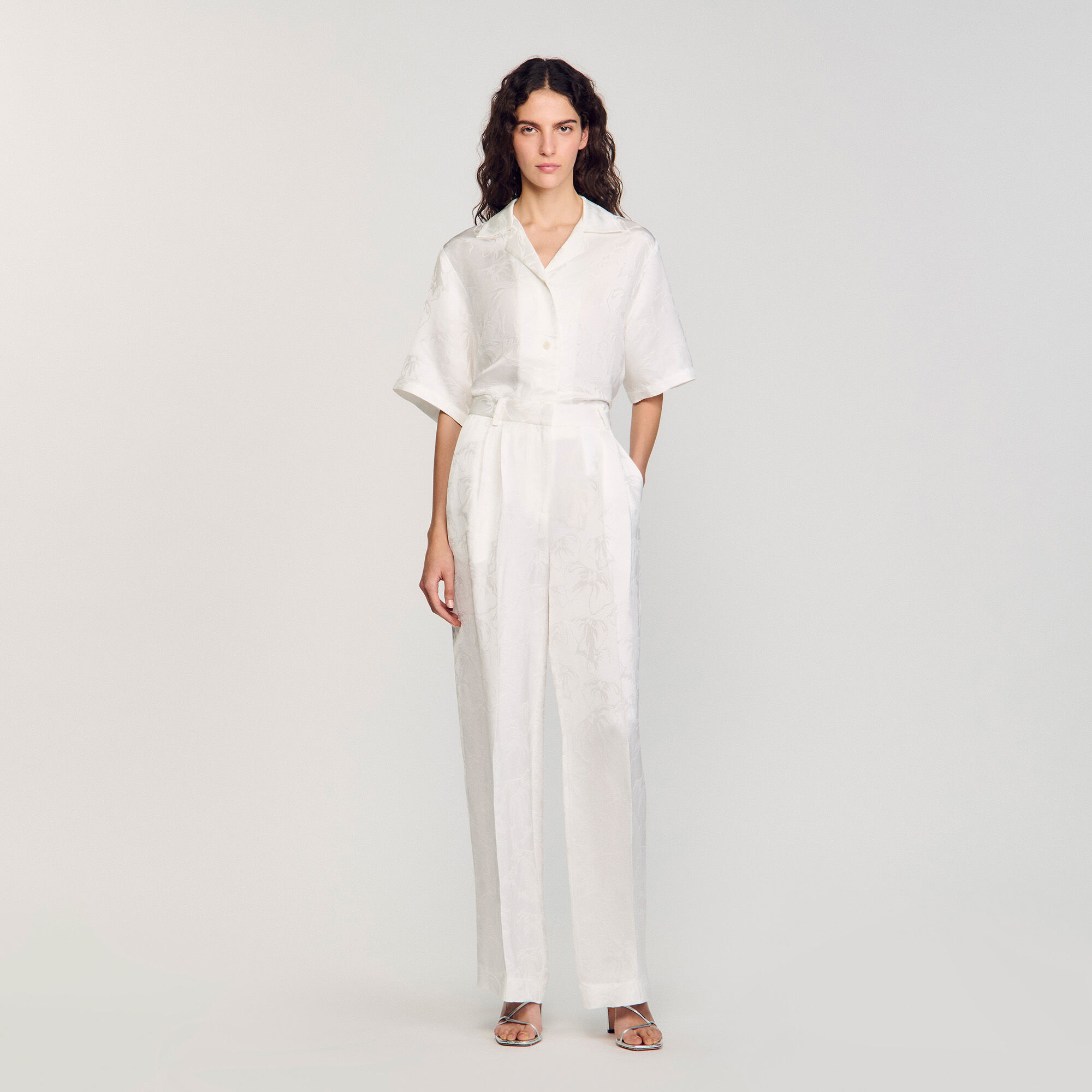 Pantalon jacquard Bloem