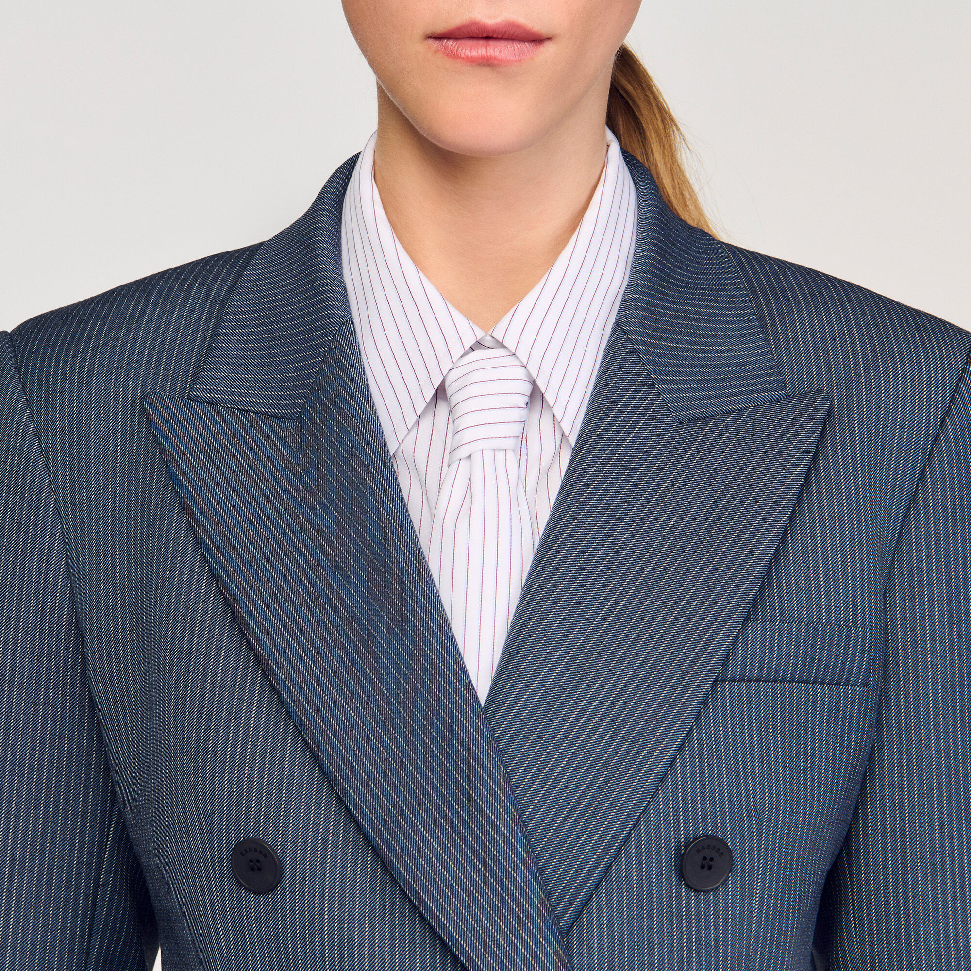 Gestreepte blazer