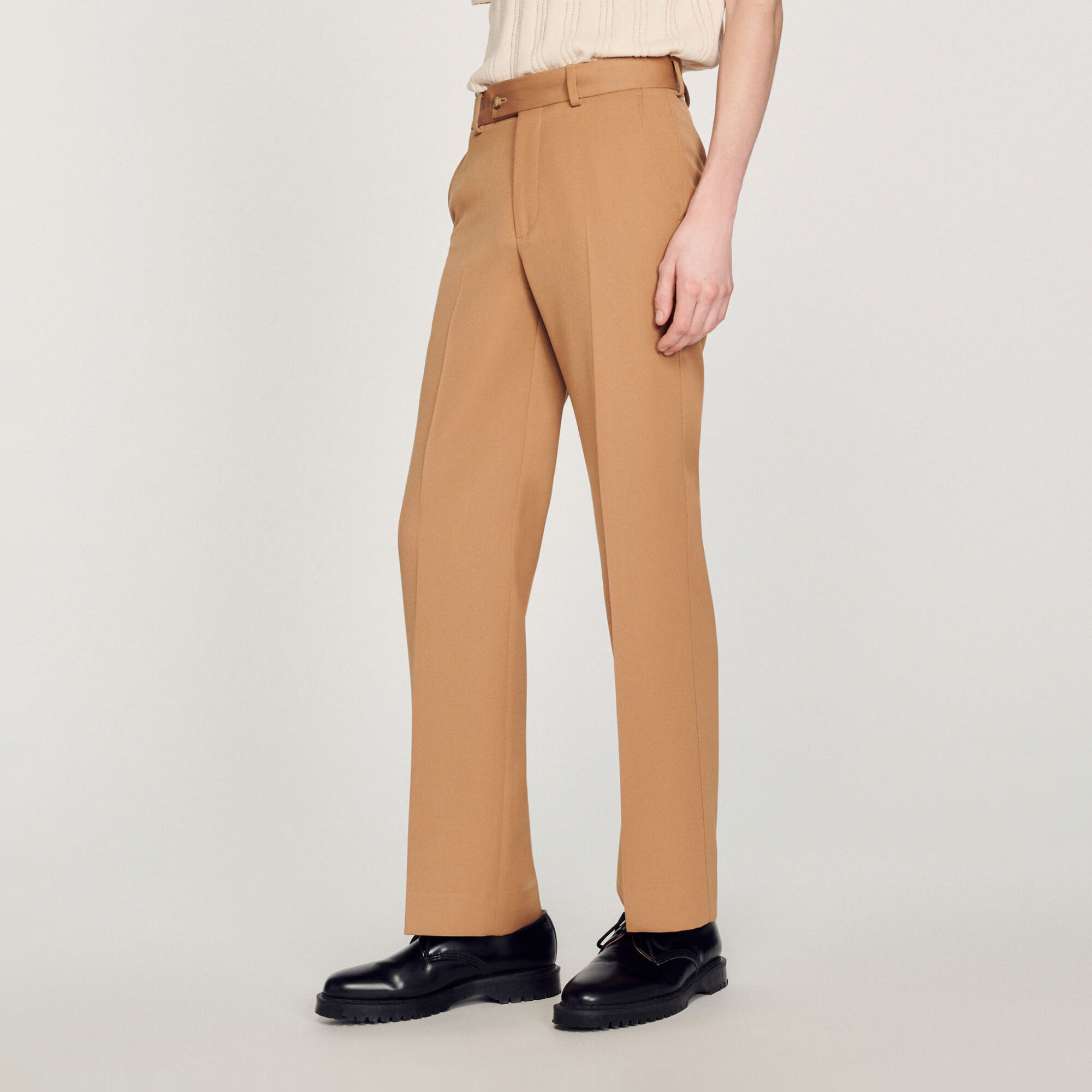 Pantalon van gemengde wol