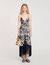 Lange jurk met bloemenprint