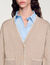 Cardigan vest contrasterende bies