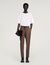 Rechte pantalon met elastiek
