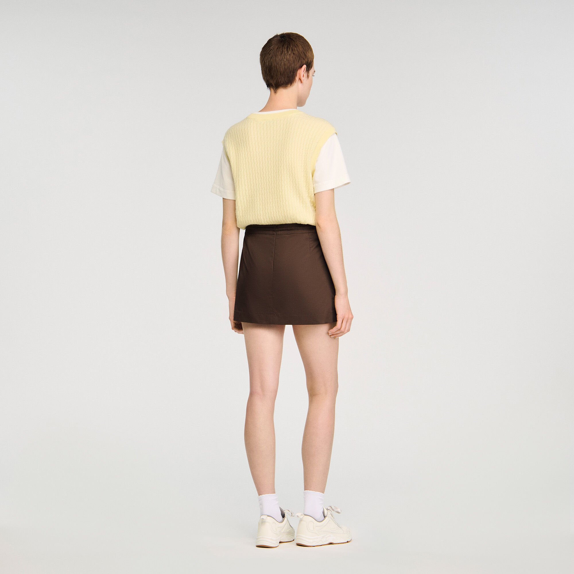 Skort met plooi