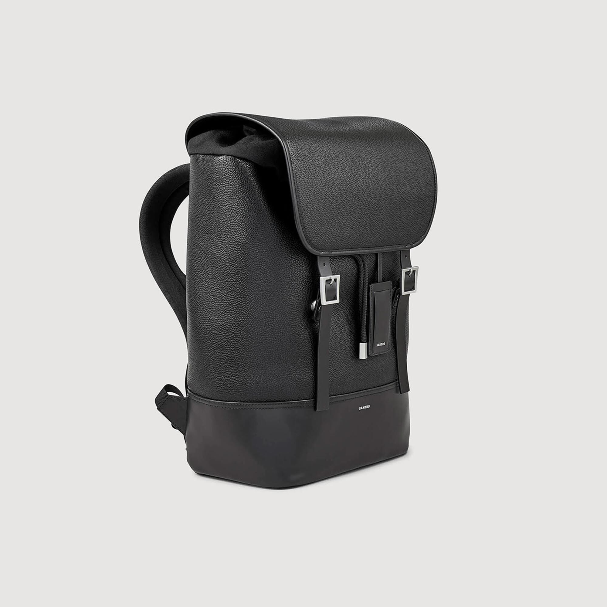 Rugzak van canvas en leer