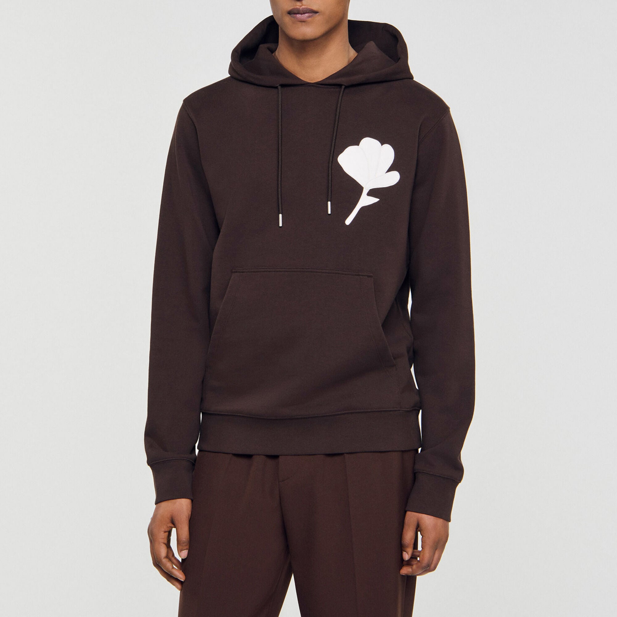 Sweatshirt patch bloemmotief - Man | Sandro