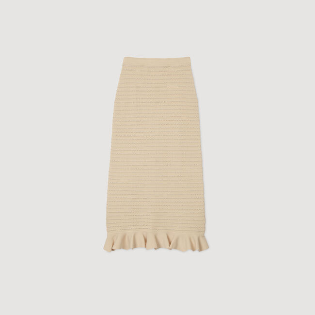 Lange rok tricot stras