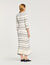 Lange jurk gestreept tricot