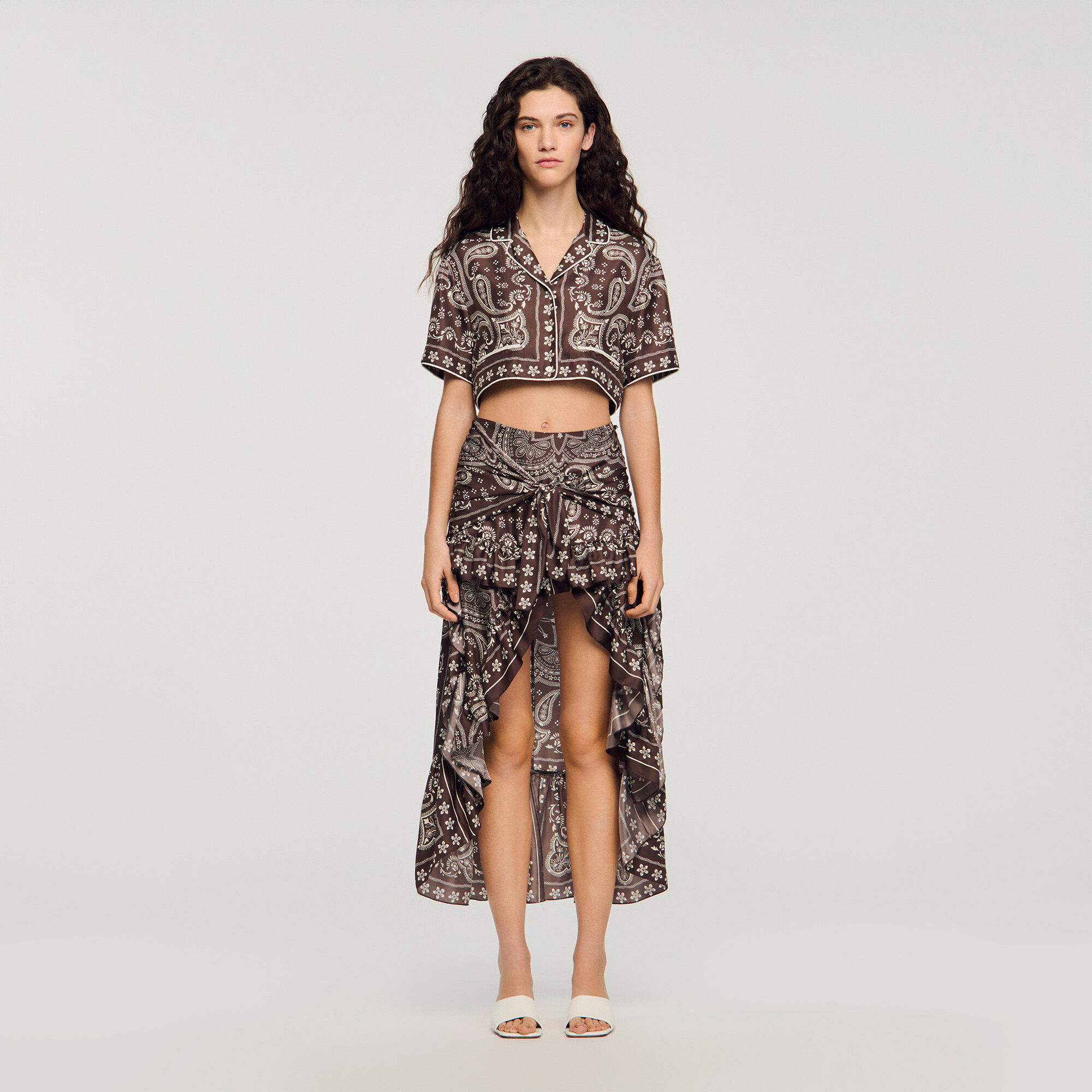 Korte rok bandana print