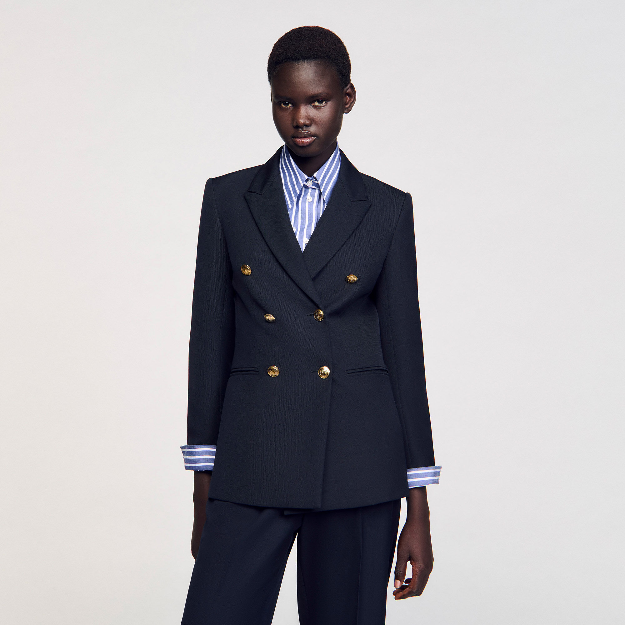 Damesblazer met dubbele knopenrij