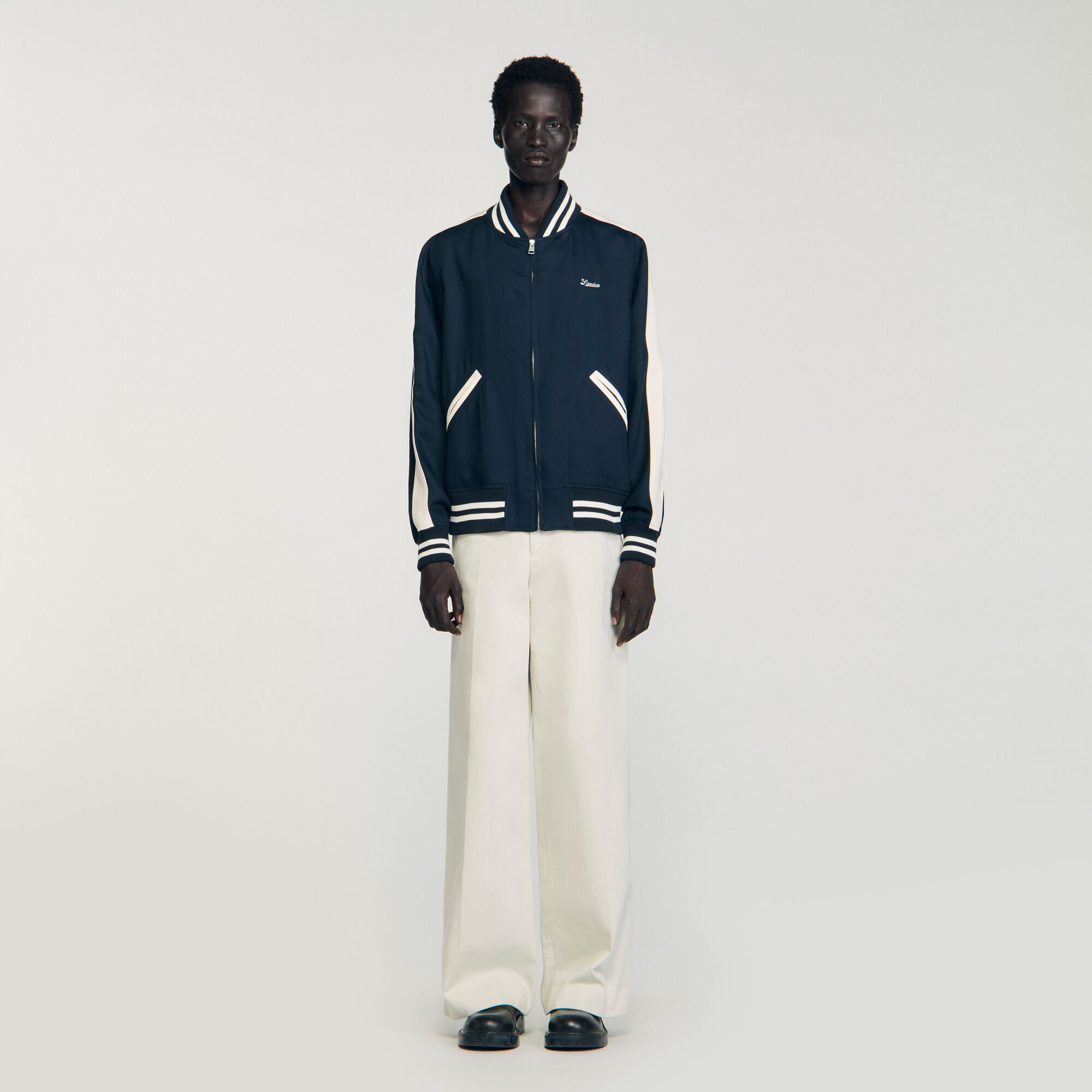 Varsity teddy met ritssluiting