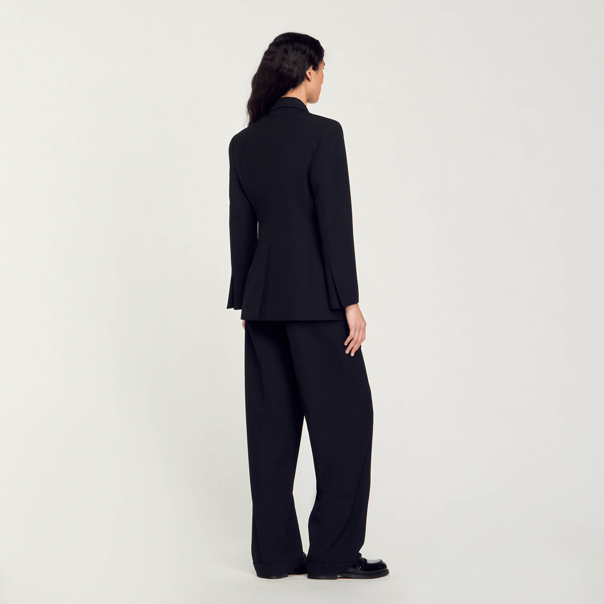 Blazer met gekruiste knoopsluiting
